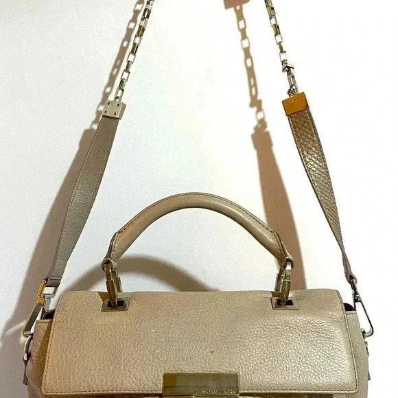 Michael kors grey leather satchel handbag - Picture 4 of 13